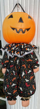 Empire Blow Mold Pumpkin Head Halloween Trick Or Treat Candy Pail Doll - £58.47 GBP