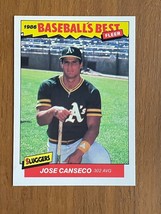 1986 Fleer Baseballs Best Jose Canseco #5 Baseball Card  Rookie - £3.91 GBP