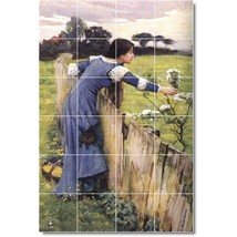 John Waterhouse Garden Painting Ceramic Tile Mural BTZ09433 - £191.80 GBP+