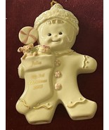 Lenox 2005 Annual Gingerbread Man Ornament Stocking Personalized “JULIA” - $27.72