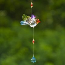 5-Tone Multicolor Crystal-Quality Flying Acrylic Bird Hanging Ornament Decoratio - £23.93 GBP+
