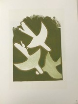 Artebonito - Georges Braque Lithograph Les oiseaux blancs 1963 Mourlot - £55.82 GBP