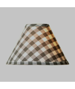 Gray Check Flared  Lamp Shade - 15 inch - $67.36 CAD