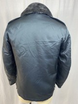 Vintage Police Nylon Jacket w/ Removable Liner & Fur Like Collar w/ "P" Buttons - $29.69