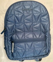NWB Michael Kors Winnie Medium Quilted Nylon Blue Backpack 35T0UW4B2C Dust Bag Y - £92.28 GBP