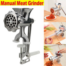 Small Meat Grinder Mincer Stuffer Hand Manual Sausage Filler Maker Machi... - £43.82 GBP