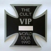 The Cult Backstage Pass Original Hard Rock Concert Tour 1990 Diecut German Cross - £14.93 GBP