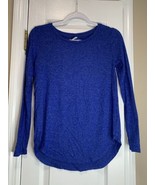 Womens XS Old Navy Long Sleeve Blue Shirt Sweater - $7.66