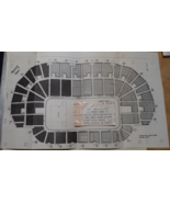 Motley Crue 1987 Ottawa Civic Ctr Seating Plan Stage +Ticket Stub Whites... - $375.38 MXN