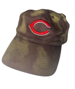 VTG Cincinnati Reds Camo Hook n Loop Adjustable Ball Cap - £7.20 GBP