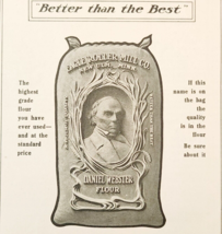1909 Daniel Webster Flour Advertisement Baking Ephemera 7 x 4.75&quot; - £10.19 GBP