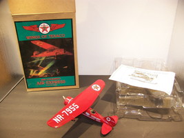 WINGS OF TEXACO 1929 LOCKHEED AIR EXPRESS DIE CAST COIN BANK AIRPLANE - £35.39 GBP