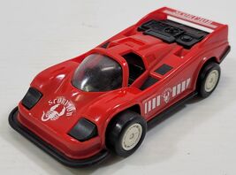 N) Vintage Tradition Spark Red Scorpion Plastic Toy Friction Car - $9.89