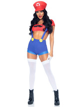 3 PC Gamer Babe  includes character crop top  suspender shorts with icon... - £58.63 GBP