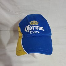Corona Extra Beer Embroidered Logo Hat Adjustable Blue Yellow - Slight D... - £7.72 GBP