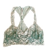 Intimately Free People Two Tone Green Galloon Lace Bralette Large - $28.05