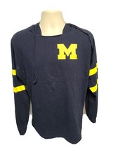 University of Michigan Go Blue Adult Small Blue Long Sleeve Hooded TShirt - £11.62 GBP