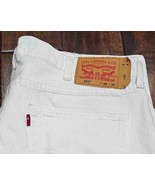 Levi Strauss 501 White Jeans Red R Tab RARE Trademark Denim W38 L30 Butt... - £19.23 GBP