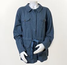 Cabelas Field Jacket Womens 2XL Blue Knit Tactical Hunting Photography S... - $38.38