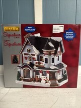 Lemax Signature Collection Porcelain Lighted Village Christmas Residence... - $59.39