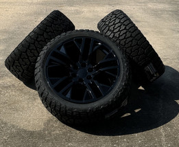 Black Next Gen 22&quot; Wheels Blackhawk R/T Tires Chevy Tahoe Silverado Suburban - £1,412.12 GBP