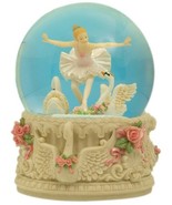 MusicBox Kingdom 25209 Glitter Globe Swan Lake Music Box Playing &quot;Swan L... - £46.99 GBP