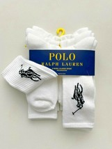 Polo Ralph 5-Pair Classic Pony Sport Socks White - $69.27