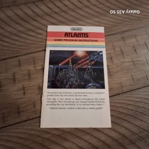 Atari 2600 Atlantis game manual in excellent condition  - $5.00