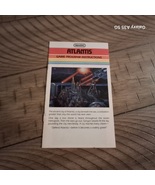 Atari 2600 Atlantis game manual in excellent condition  - $91.74 MXN