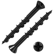  50PCS Flat Head Drywall Anchors 2″ Black Anti-Rust Heavy Duty Hollow Wall - $17.59
