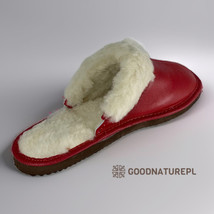 Women&#39;s Leather Slippers with Fur PSF22\High-quality Handmade Home Shoes - £43.15 GBP