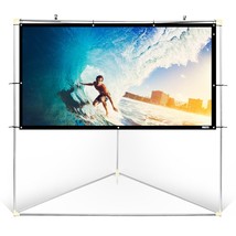 New Pyle PRJTPOTS71 Portable Outdoor Projector Screen, 72&quot; Inch - £127.56 GBP