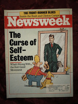 NEWSWEEK February 17 1992 Self-Esteem Feel Good Movement - £6.96 GBP