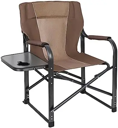 Directors Chairs,Portable Folding Chairs Camping Director Chair with Side Table - £97.83 GBP