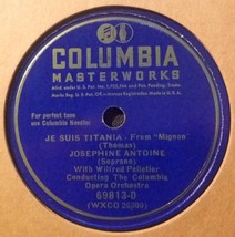 Josephine Antoine 12&quot; 78 RPM - Mignon Je Suis Titania / Faust Jewel Song - £9.79 GBP