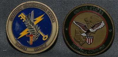 EARLY CENTCOM COALITION SUPPORT CENTER MULTICOLOR CHALLENGE COIN - VERY ... - $18.80