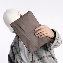  Flow Men&#39;s Clutch Envelope Clutch Plaid Big  Handbag ing - £26.73 GBP