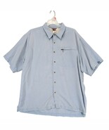 The North Face Men&#39;s XL Blue Check Button Up Shirt, Gorpcore Short Sleev... - $26.00