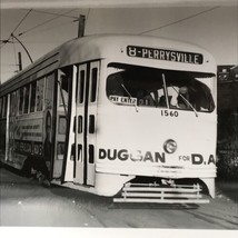 Port Authority Pittsburgh Railway PAAC #1560 Route 8 Perrysville Streetcar Photo - £7.32 GBP