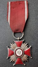 Poland Silver Second Class Cross of Merit - WW2 PRL - £13.87 GBP