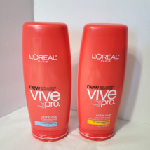 Loreal Vive Pro Color Conditioner Color Treated Hair 2 x 13 oz 1 Regular 1 Dry - £33.13 GBP