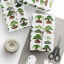 Bonsai Trees Premium Eco Friendly Decorative Gift Wrapping Paper - $19.80+