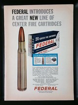 Vintage 1963 Federal Cartridge Corporation Center Fire Cartridges Full-P... - $6.64