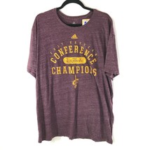 NBA 2017 Finals Cleveland Cavaliers Eastern Conference Mens T Shirt Burgundy 2XL - $9.74
