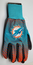 Miami Dolphins Striped with Black Palm Sport Utility Gloves - NFL - £9.44 GBP