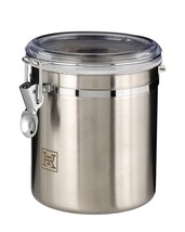 stainless steel kitchen canister 6 inch air tight - £31.62 GBP