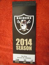 2014 NFL Oakland Raiders Unused Souvenir/Collectible Ticket Stub $3.99 Each! - £3.15 GBP
