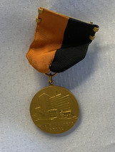 Vtg 1960 The Sunpapers Medal Soccer Award Ribbon Pin Sports Challenge Token - £23.91 GBP