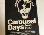 1982 Carousel Days Vintage Print Ad Advertisement pa15 - $6.92
