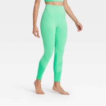 Joylab ladies high rise seamless knit green elastic waist 7/8 leggings NEW Small - £16.81 GBP